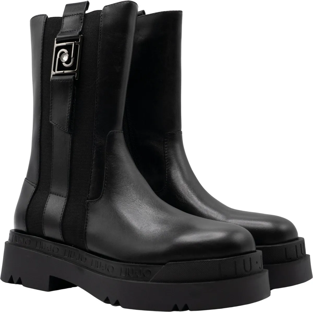 Liu Jo - Maat 39 - Chelseaboot - Dames - Zwart - Leder