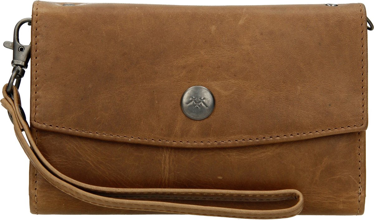 leather, wallet, clutch, brown, strap
