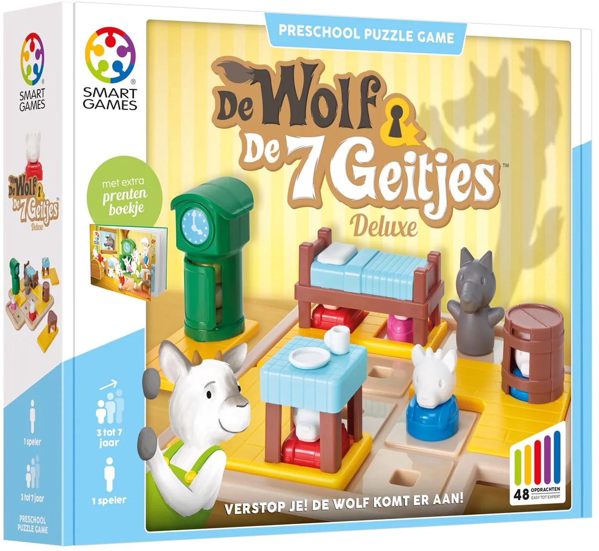 puzzel, speelset, muis, wolf, houten