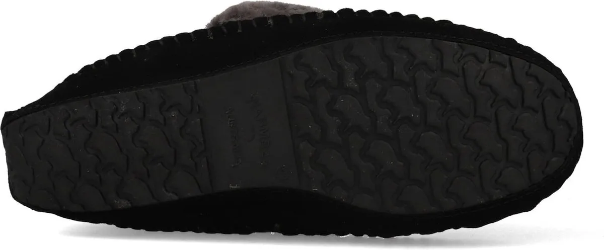 Warmbat - maat 39- Barrine Suede Dames Pantoffels - Black