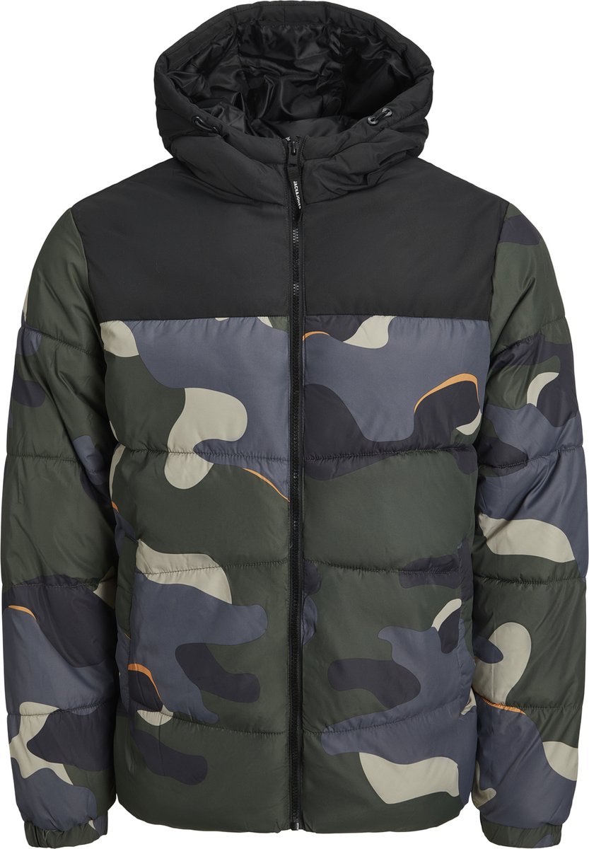 JACK&JONES - maat M- JJCHILI PUFFER HOOD Heren Jas