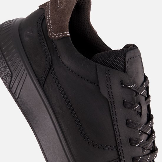 sneaker, zwart, veterschoenen, athletisch, leerpaneel