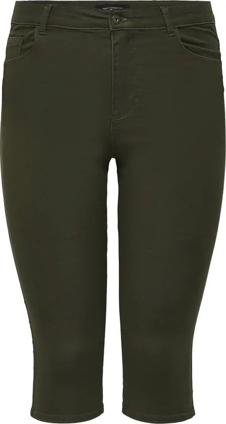 ONLY - Maat 54 - CARMAKOMA CARAUGUSTA HW SK DNM KNICKERS KALAMATA Dames Broek