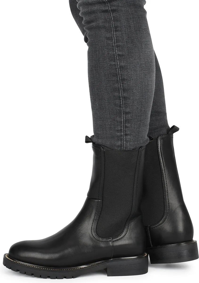 POSH by Poelman - maat 38- LEA Dames Chelsea Laarzen - Zwart