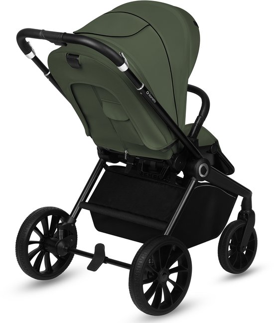Lionelo Mika Plus Kinderwagen - All-Terrain Wielen - Lichtgewicht - Verstelbare Zitting - XXL Kap met UPF 50+ - Compact Opvouwbaar - Inclusief Accessoires