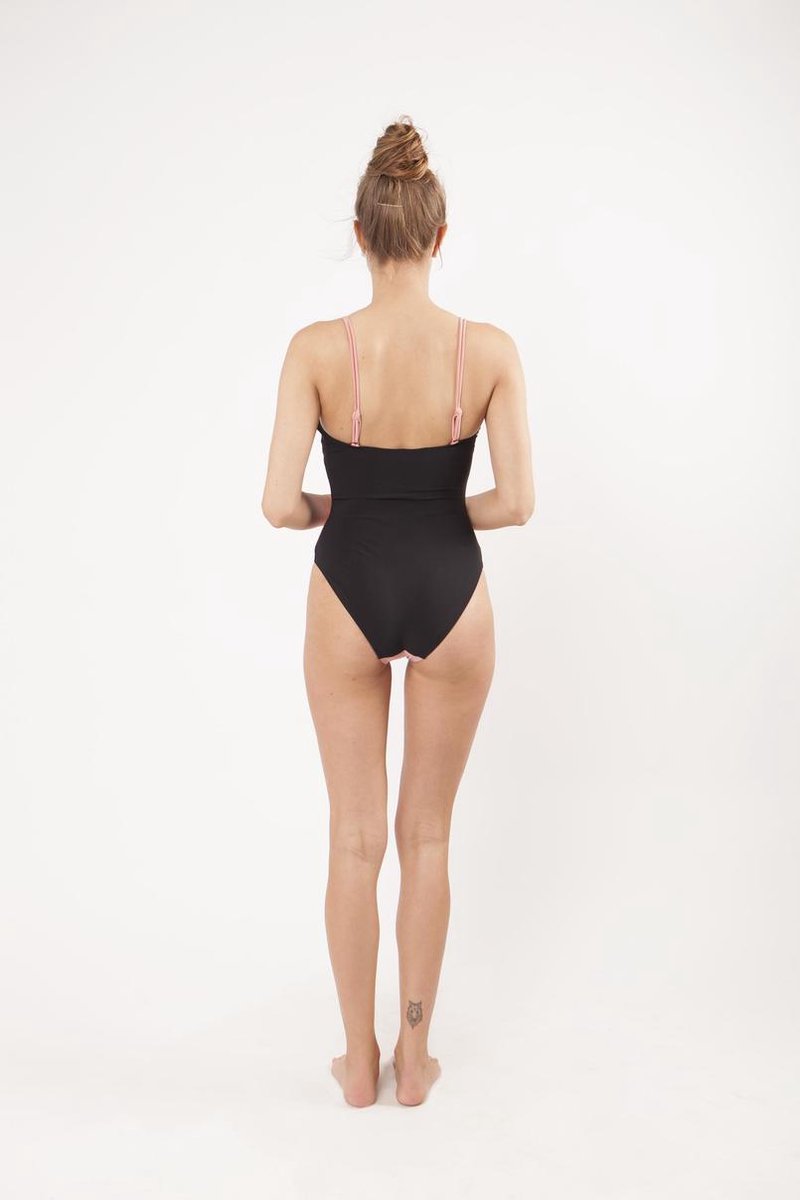 Barts - Maat 38 - Lourdes V-Neck One Piece - dusty pink - Vrouwen