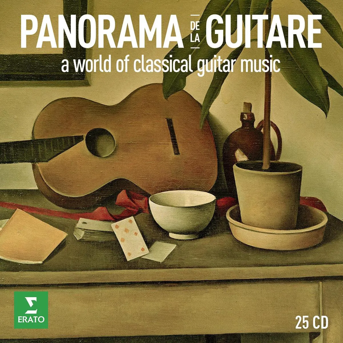 gitaar, muziek, stilleven, houten, kaarten