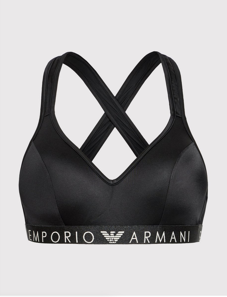 bh, sports-bra, black, cross-back, elastic-band