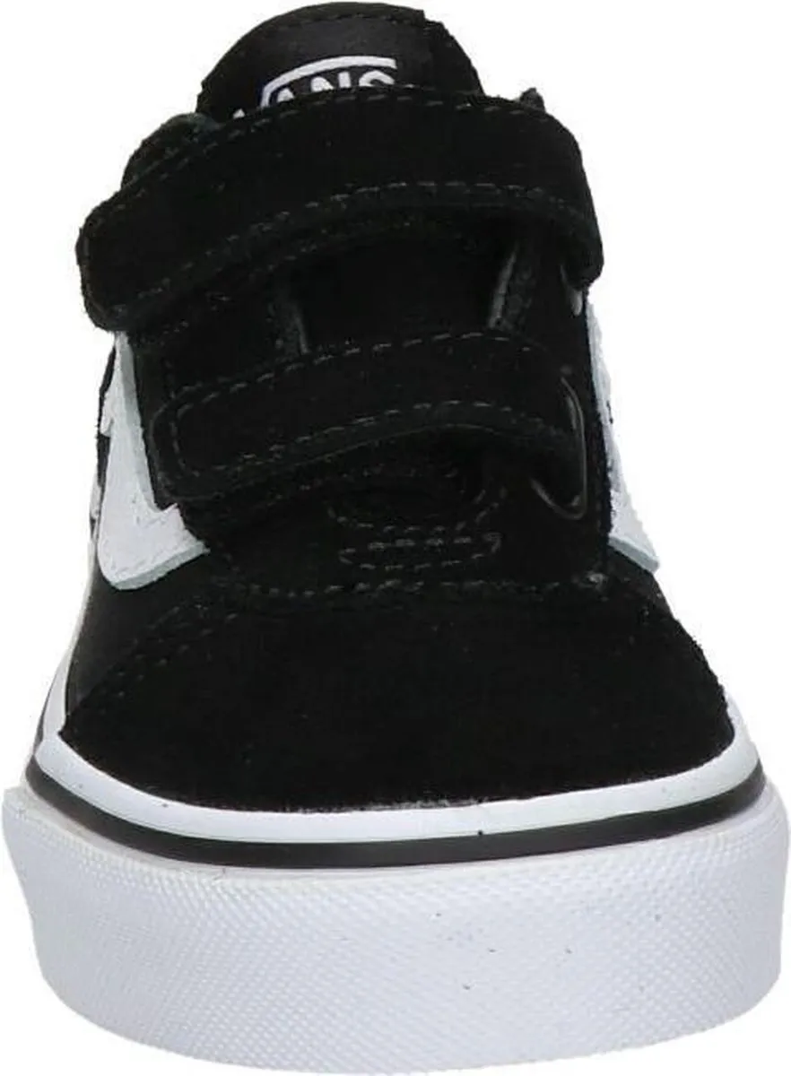 Vans Youth Ward V Suede/Canvas Sneakers - 30 - Black/White