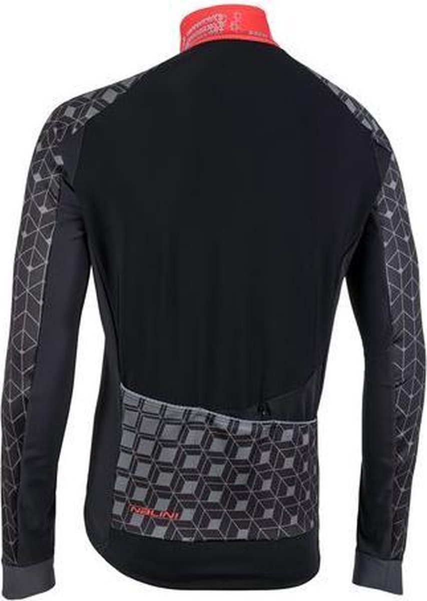Nalini AHW Crit Fietsjack - Heren - Maat S - Zwart/rood
