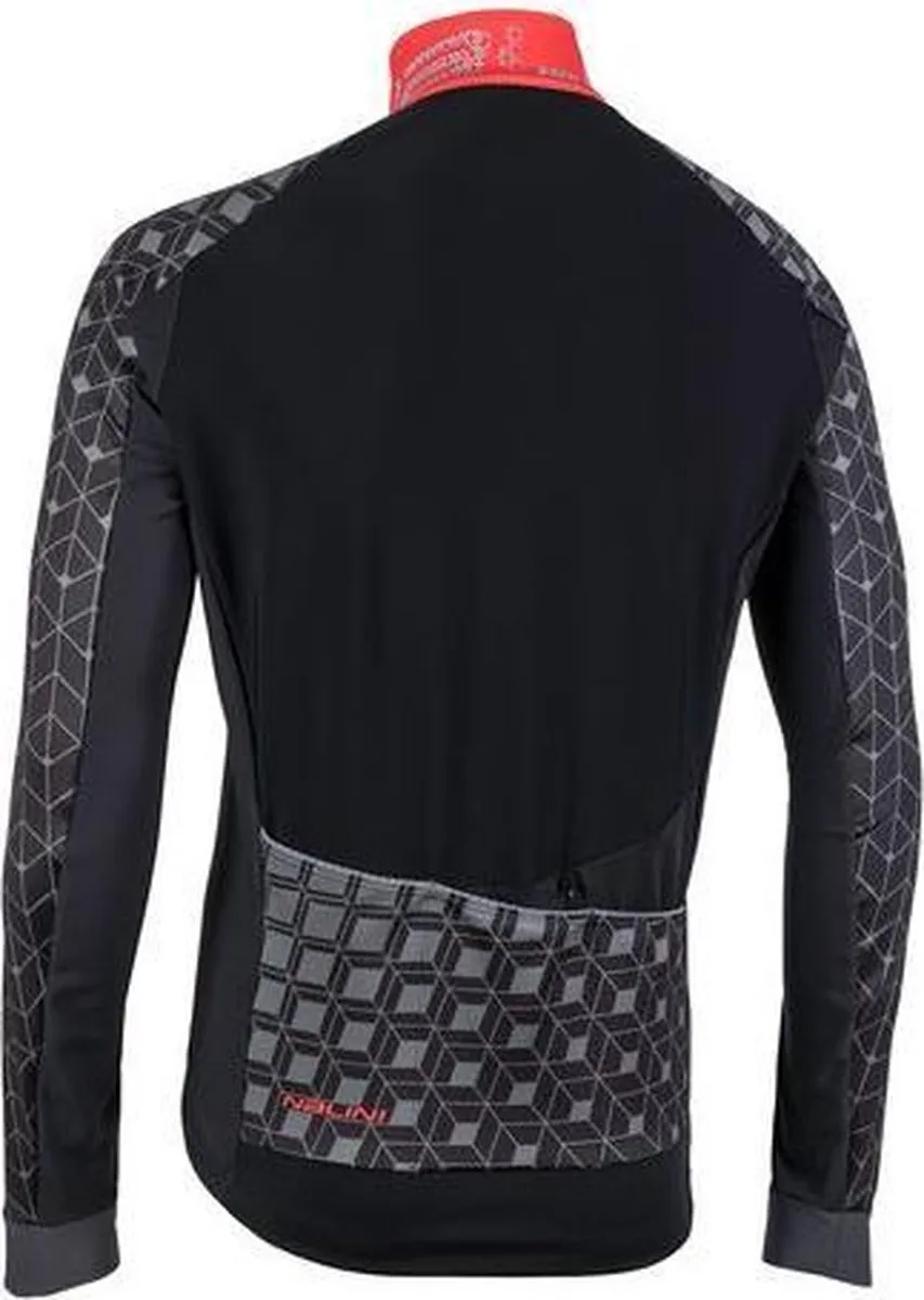 Nalini AHW Crit Fietsjack - Heren - Maat S - Zwart/rood