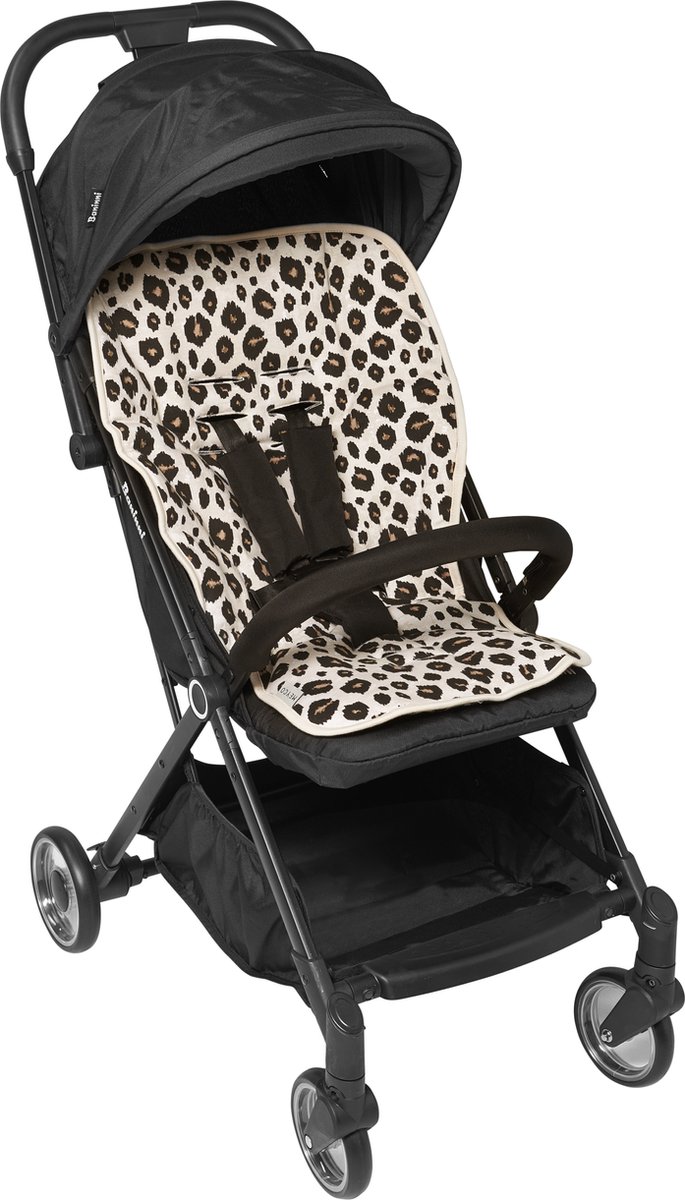 Meyco Baby Leopard buggy inlegger - sand melange