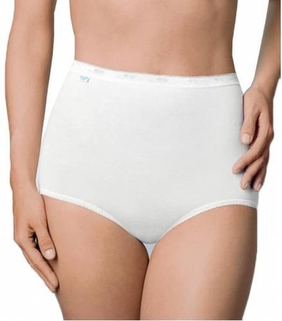 Sloggi Basic Maxi - Onderbroek - Dames - Maat 44 - Wit - 4-pack