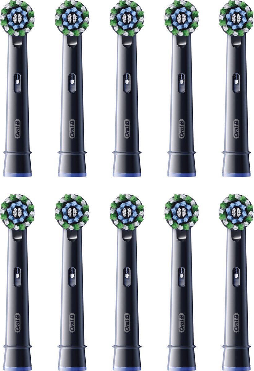 Oral-B Pro Cross Action - Opzetborstels Zwart - Met CleanMaximiser Technologie - 10 Stuks - Brievenb