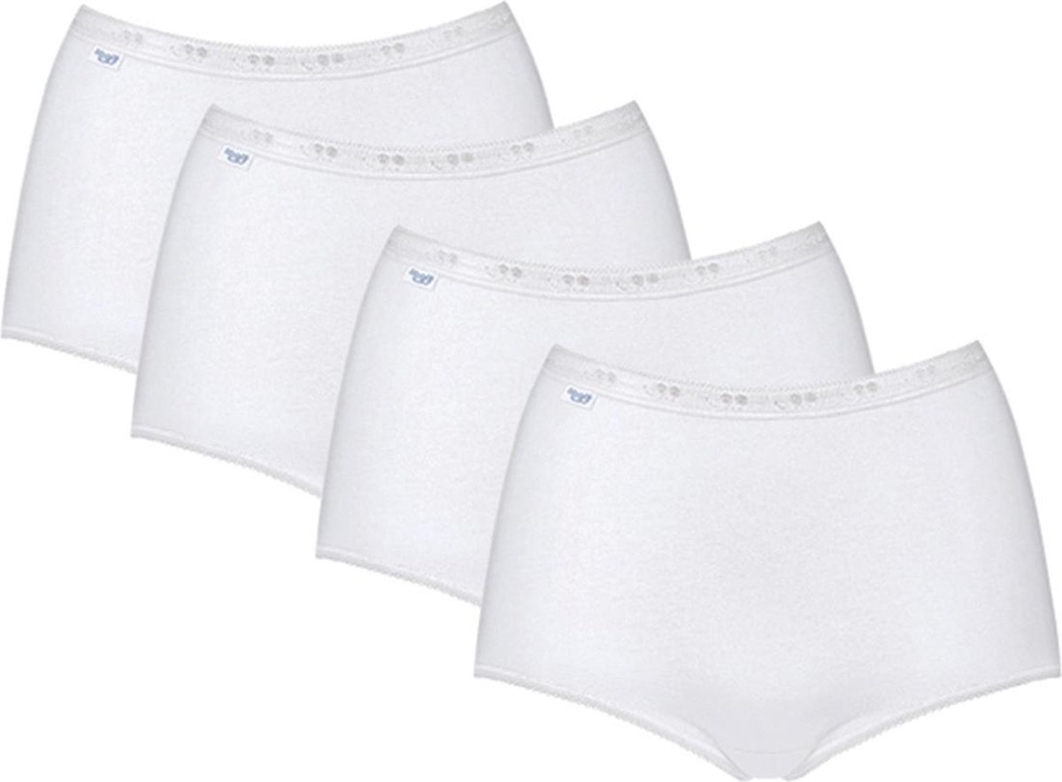 sloggi - Maat 40 - Basic+ Dames Maxi slip - 4-pack - Wit