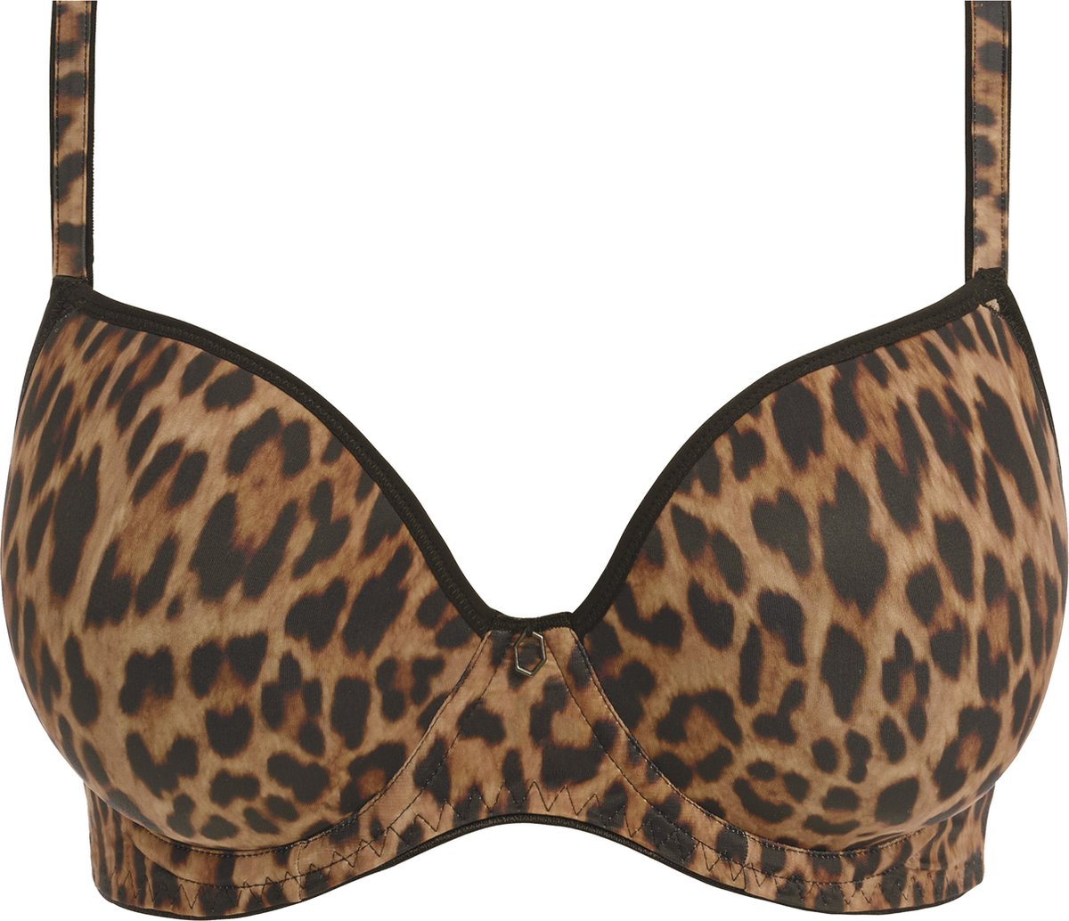 lingerie, bh, leopard print, bra, padded