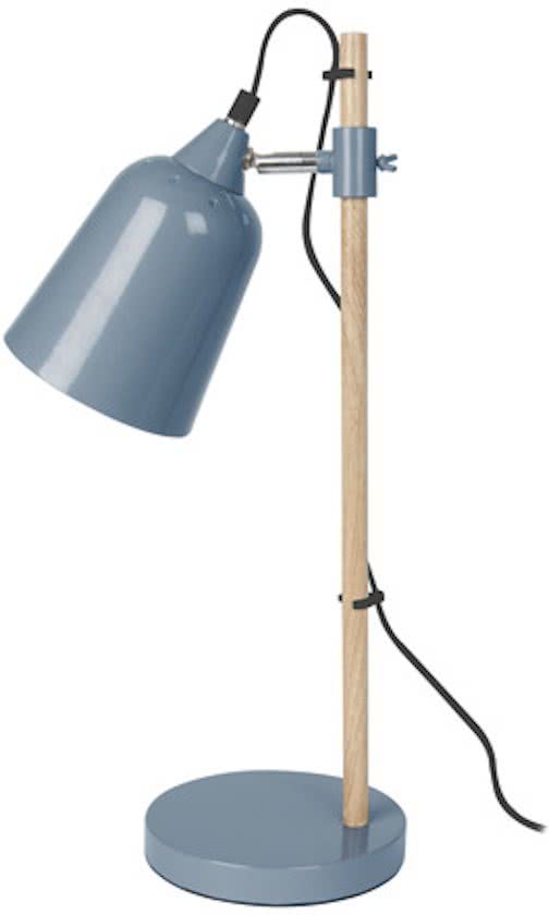 Koopjeshoek - Leitmotiv Wood Like - Tafellamp - Metaal - Blauw