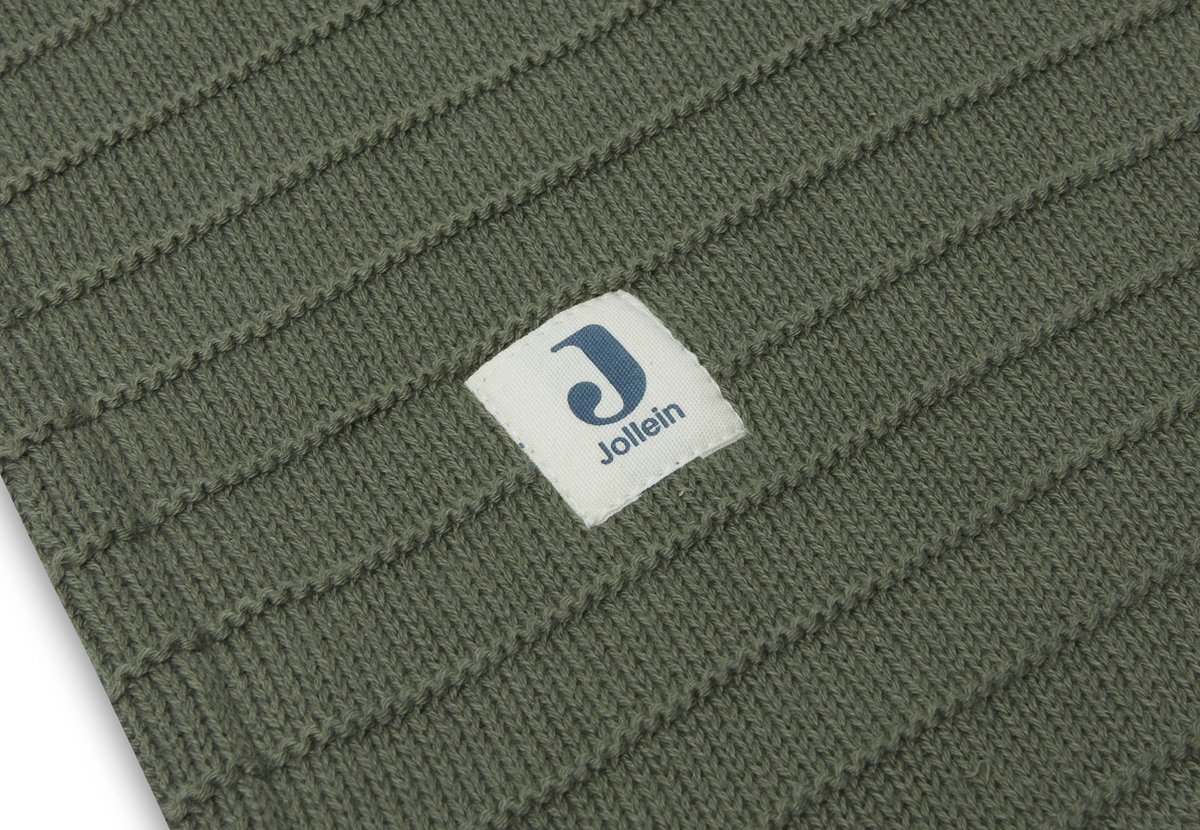 Jollein Baby Deken Wieg Velvet Pure Knit - Leaf Green