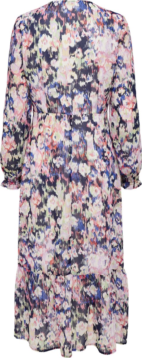 ONLY - Maat S - ONLZOE L/S MIDI DRESS WVN Dames Jurk