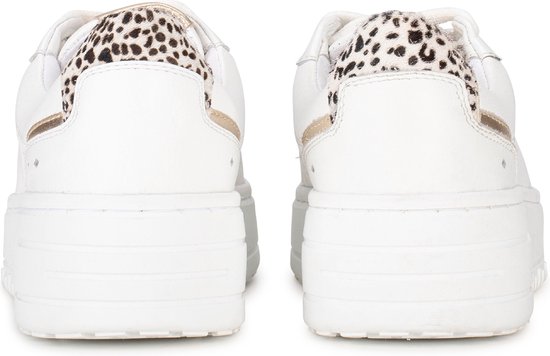 PS Poelman ANEMONE -maat 41- Dames Sneakers - Wit met combinatie