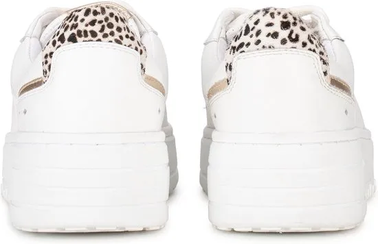 PS Poelman ANEMONE -maat 41- Dames Sneakers - Wit met combinatie