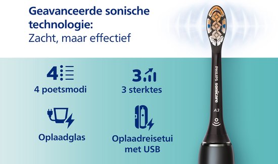 Philips Sonicare Diamondclean Smart 9400 - Elektrische tandenborstel - 4 opzetborstels - Zwart HX991