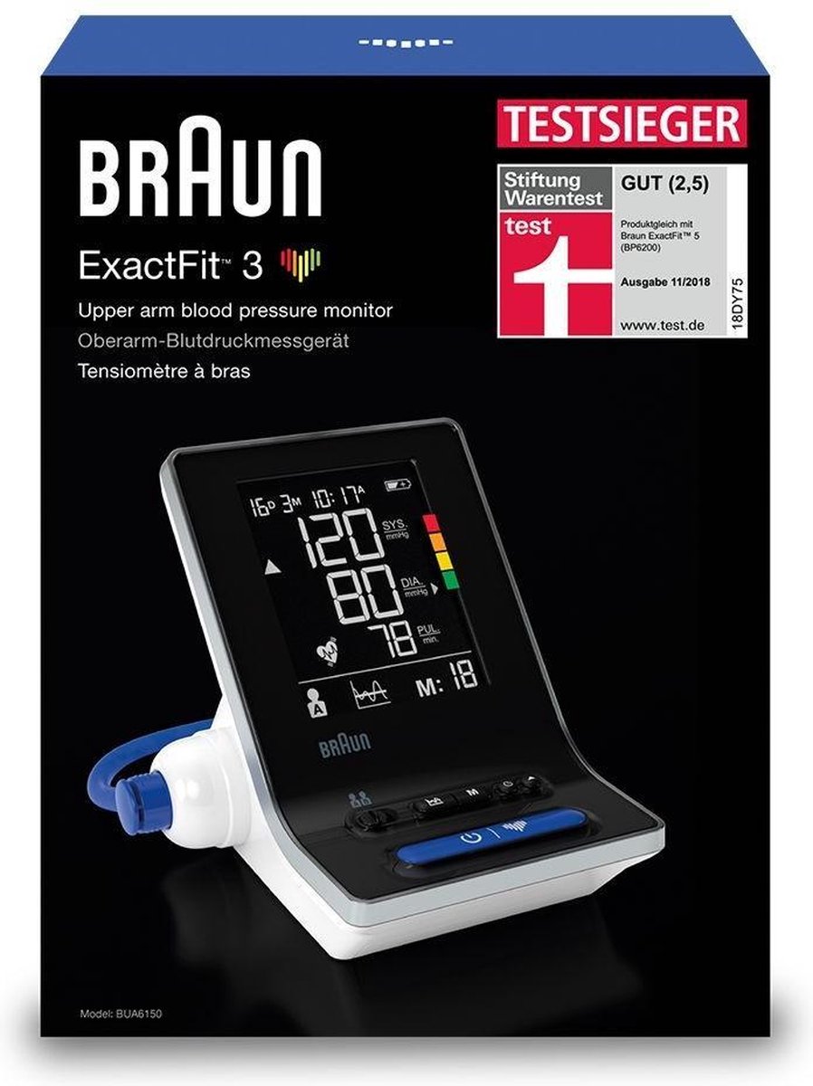 Braun ExactFit™ 3 BUA6150WE - Bovenarmbloed drukmeter