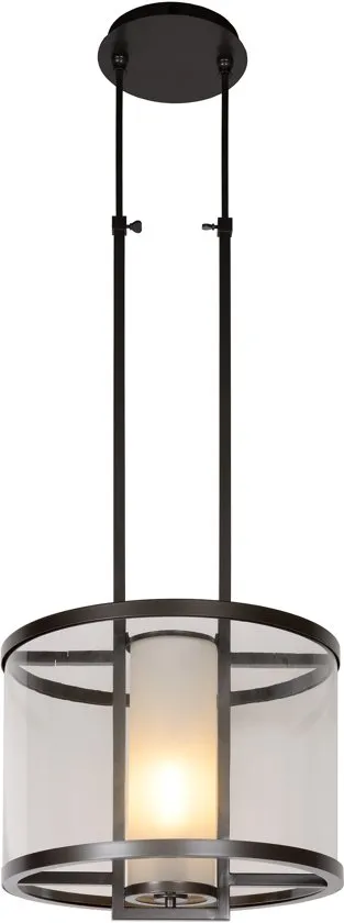 Lucide BRUNELLO - Hanglamp -  42 cm - Grijs ijzer
