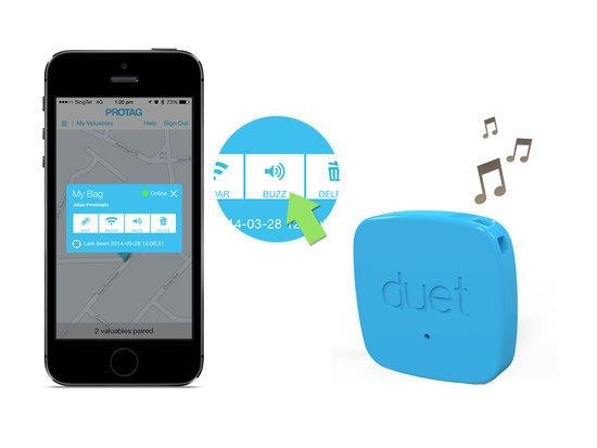 Protag Duet Smartphone Tracker - Blauw