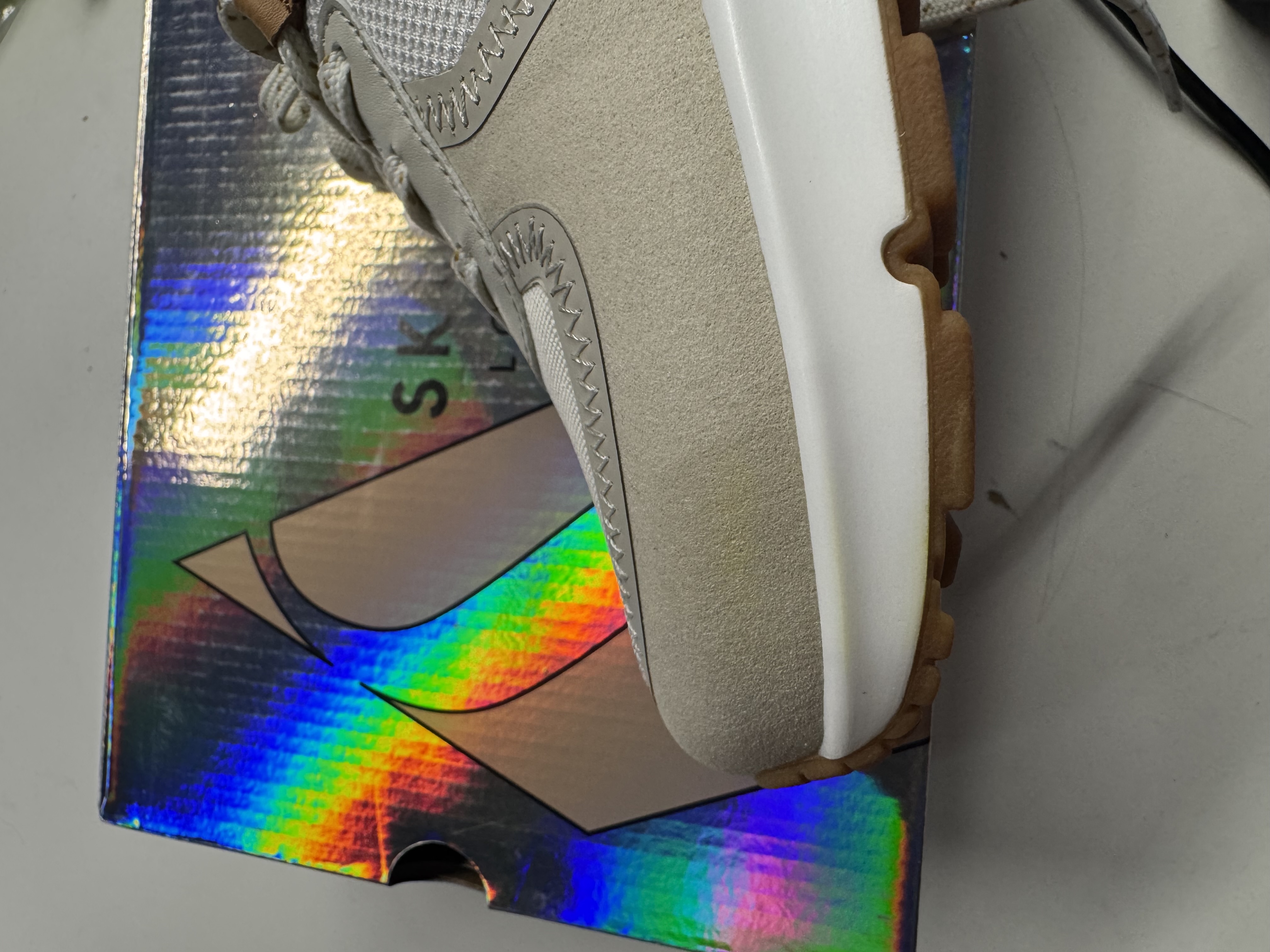 sneaker, zolen, grijs, grijze, sneaker-kleur