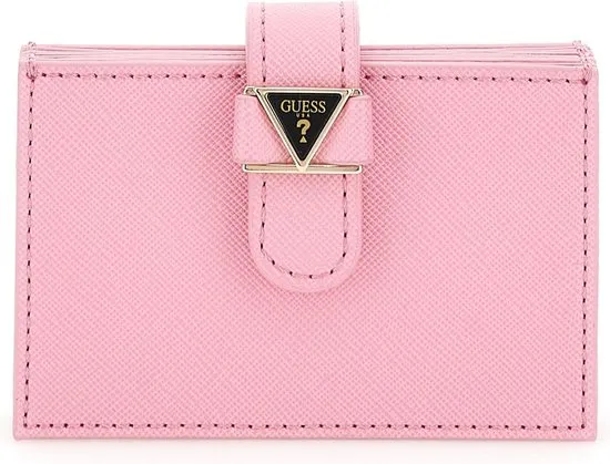 Guess Card Case Keyring Dames Portemonnee - Roze