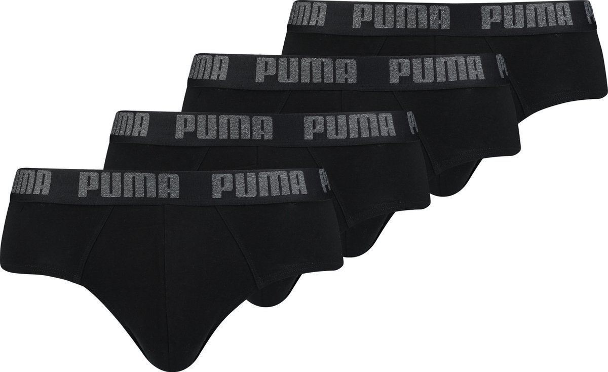 hipsters, boxers, zwart, logo tailleband, slips
