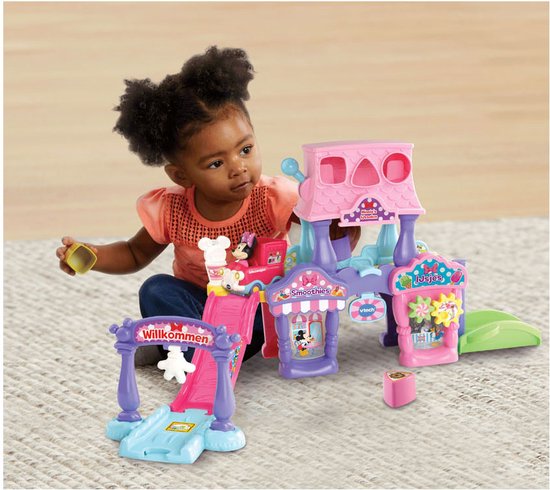 VTech Toet Toet Auto's Disney Minnie's IJssalon Speelset - Interactief Speelgoed - Educatief Babyspe