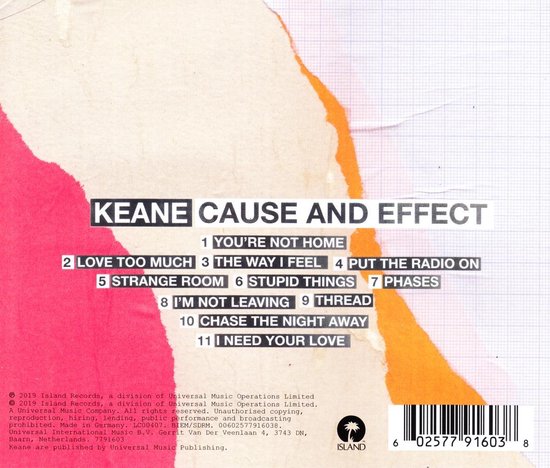 Keane - Cause And Effect (CD)