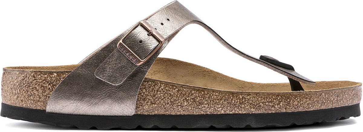 Birkenstock Gizeh BF Regular Dames Slippers - Graceful Taupe - Maat 41