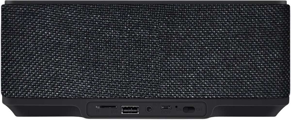 Platinet PMGQ15B - Draagbare Stereo Bluetooth Speaker met wekker en belfunctie - FM-Radio - Bluetoot