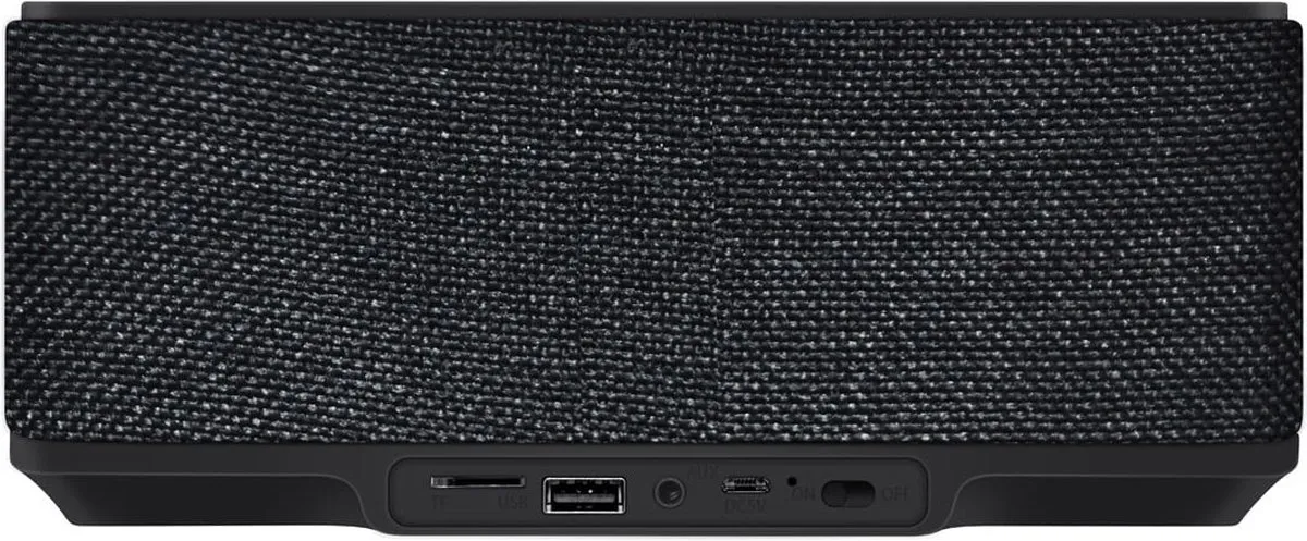 Platinet PMGQ15B - Draagbare Stereo Bluetooth Speaker met wekker en belfunctie - FM-Radio - Bluetoot
