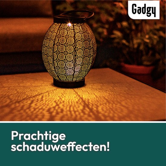Gadgy Solar Lantaarn Bloem - Buitenverlichting met dag/nacht Sensor