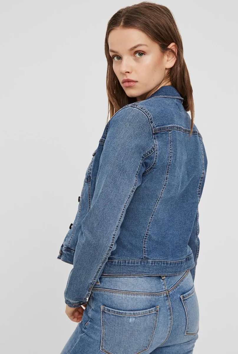 Vero Moda - Maat XL - VMHOT SOYA LS DENIM JACKET MIX GA NOOS Dames Jas