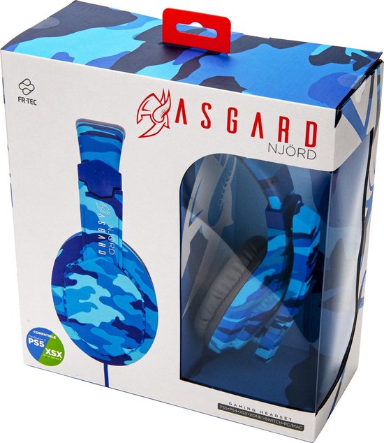 ASGARD NJORD Gaming Headset geschikt voor de Playstation 5 en Xbox series X/S Nintendo Switch en PC