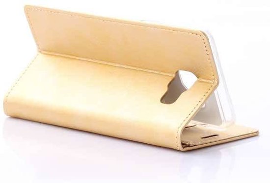 Samsung Galaxy A5 2016 Blue Moon Flip Wallet Case Goud