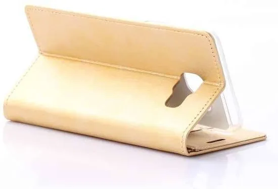 Samsung Galaxy A5 2016 Blue Moon Flip Wallet Case Goud