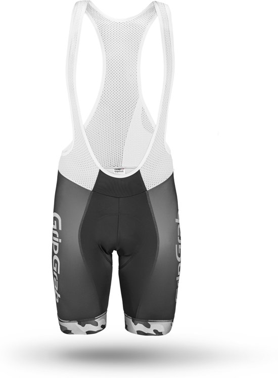 GripGrab Race Bibs Men's Fietsbroek - Grijs Camo - Maat XXS