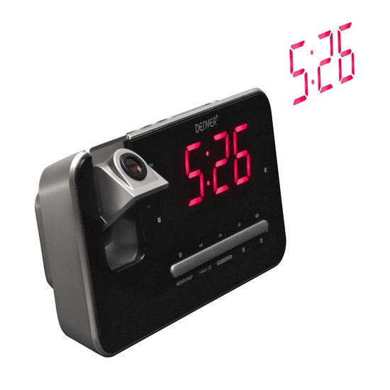 Denver CRP-618 - Wekkerradio met projectie - Zwart