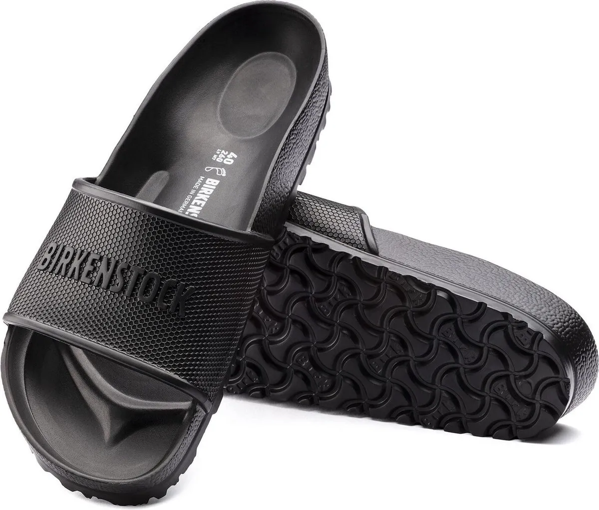 Birkenstock - maat 44 - Barbados EVA Black Regular  - Heren Slippers - Black