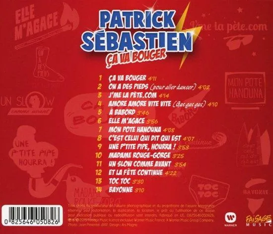 Patrick Sebastien - Ca Va Bouger - Wereldmuziek - CD