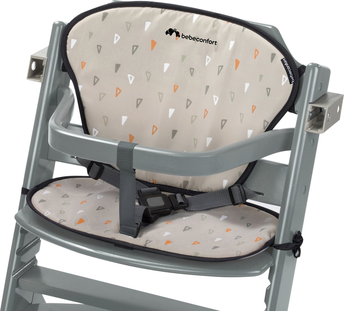 Bebeconfort Timba Kinderstoel met verkleinkussen - Warm Grey - Verstelbaar