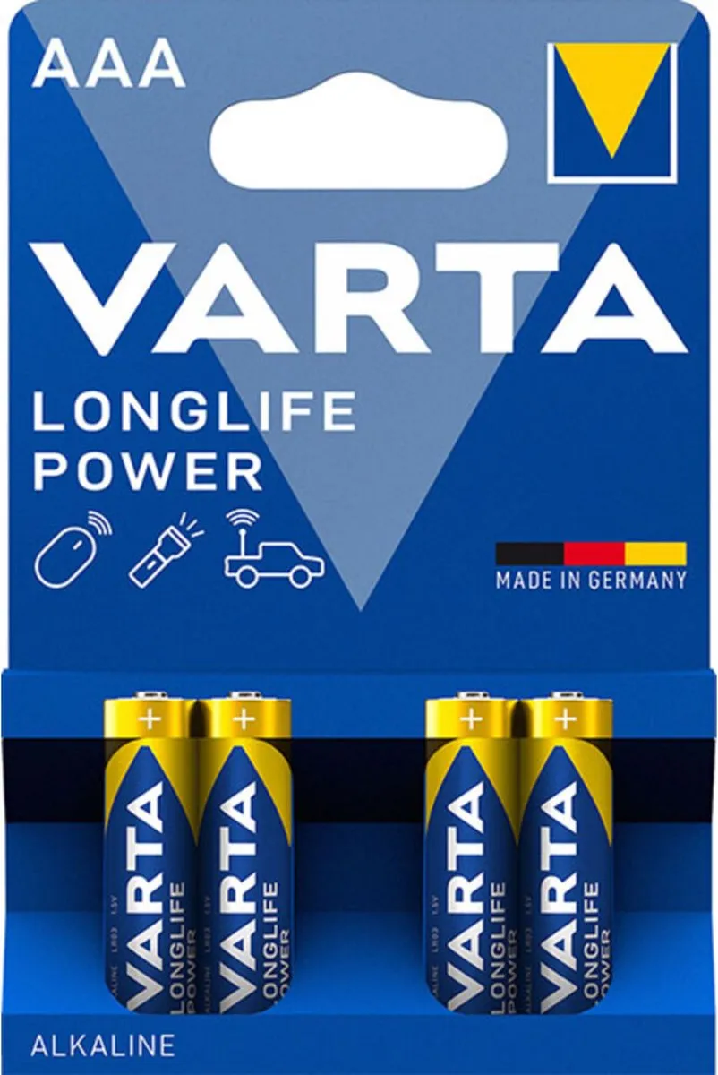 AA-batterijen, VARTA, alkaline, langlife power, batterijen (AAA)