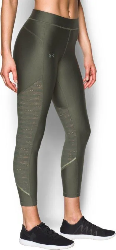 Under Armour UA HG Armr Supervent Crop- Sportbroek - Dames - Maat M - Groen