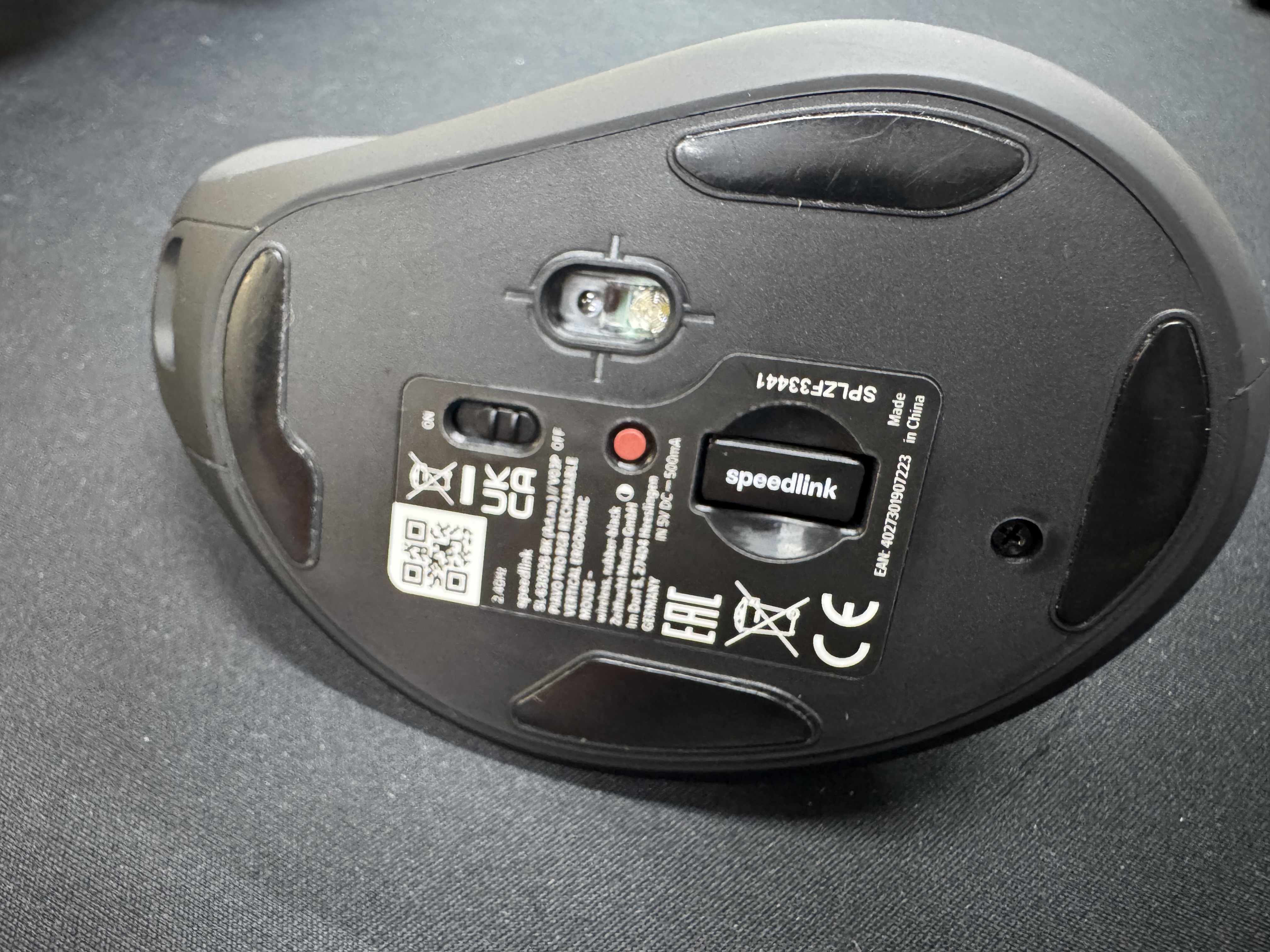 Speedlink PIAVO PRO - Verticale Muis - Ergonomisch - Draadloos - Zwart